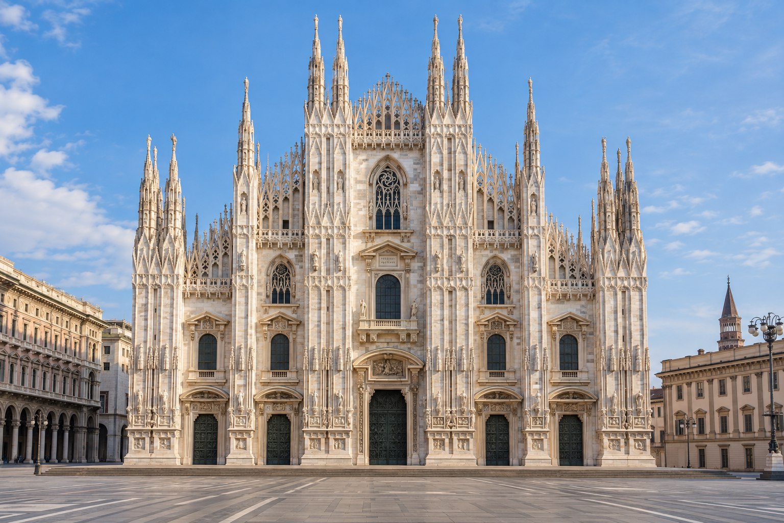Il Duomo di Milano in una luminosa giornata primaverile